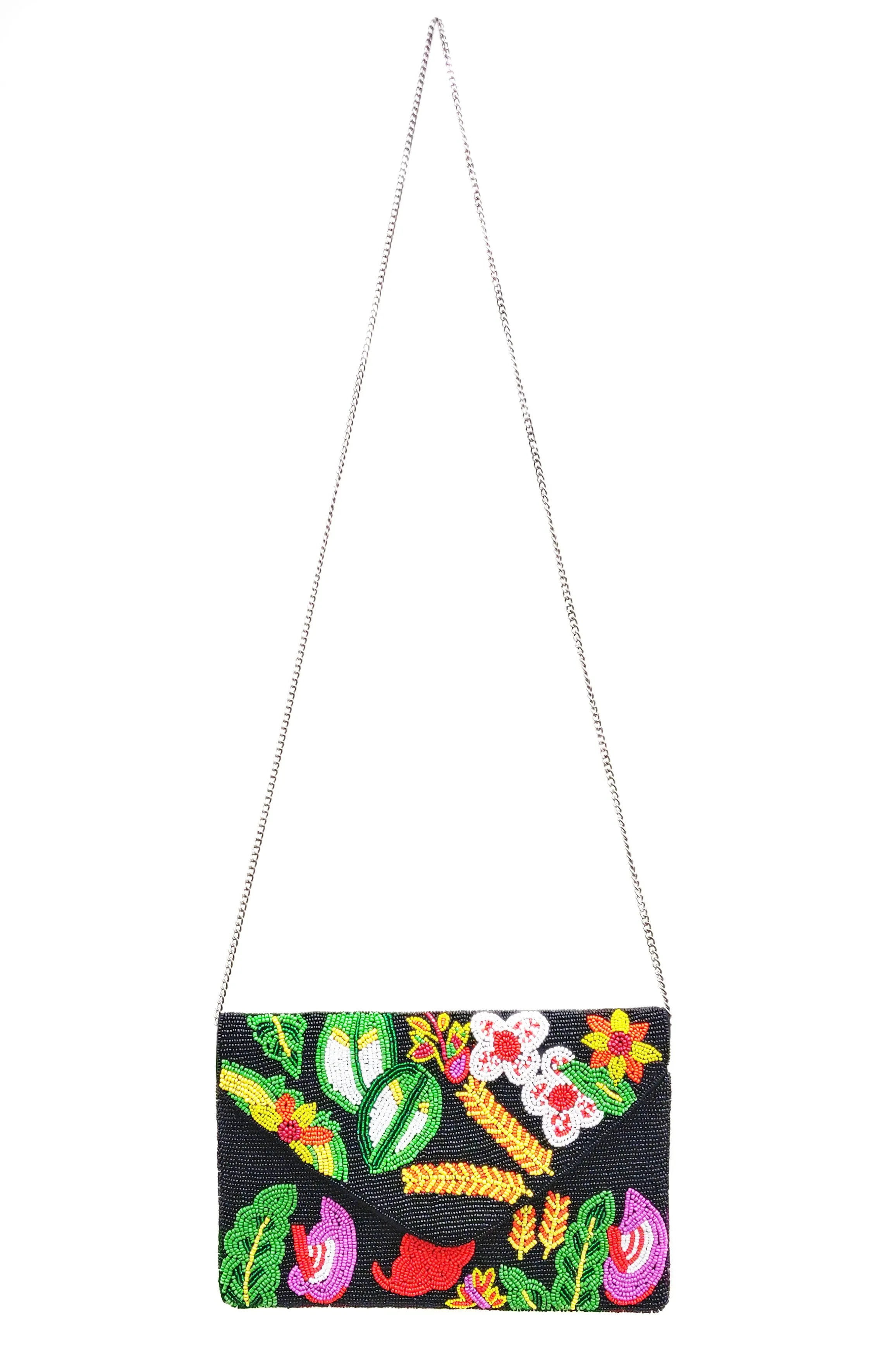 Aratta, Fantasy Hand Embellished Clutch in Tropical Night