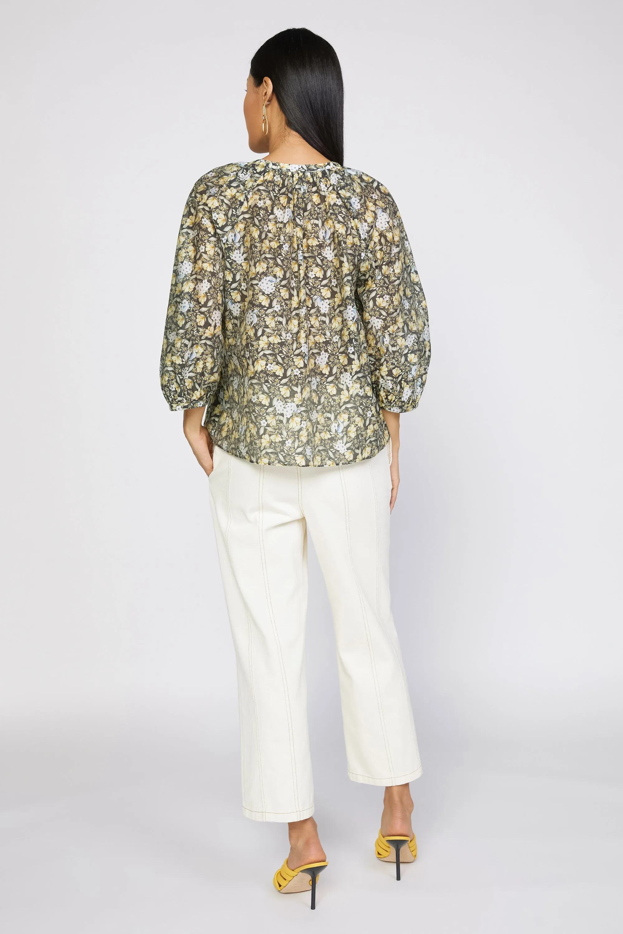 Baroque Floral Raglan Blouse