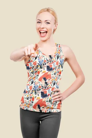 Bold & Beautiful Women's Floral Print Tank Top