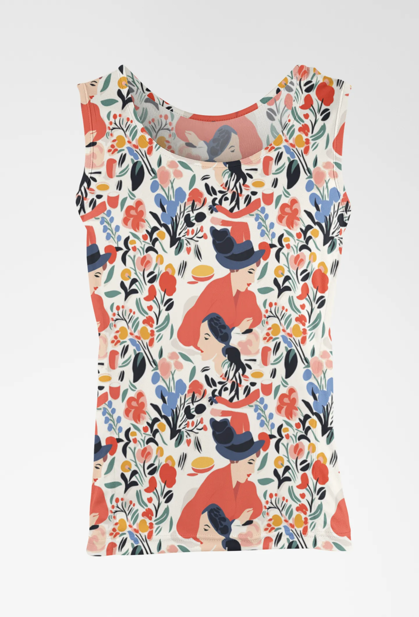 Bold & Beautiful Women's Floral Print Tank Top