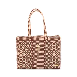 BURGUNDY BEIGE TRAVEL CASE