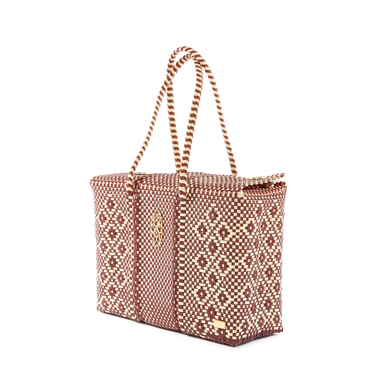 BURGUNDY BEIGE TRAVEL CASE