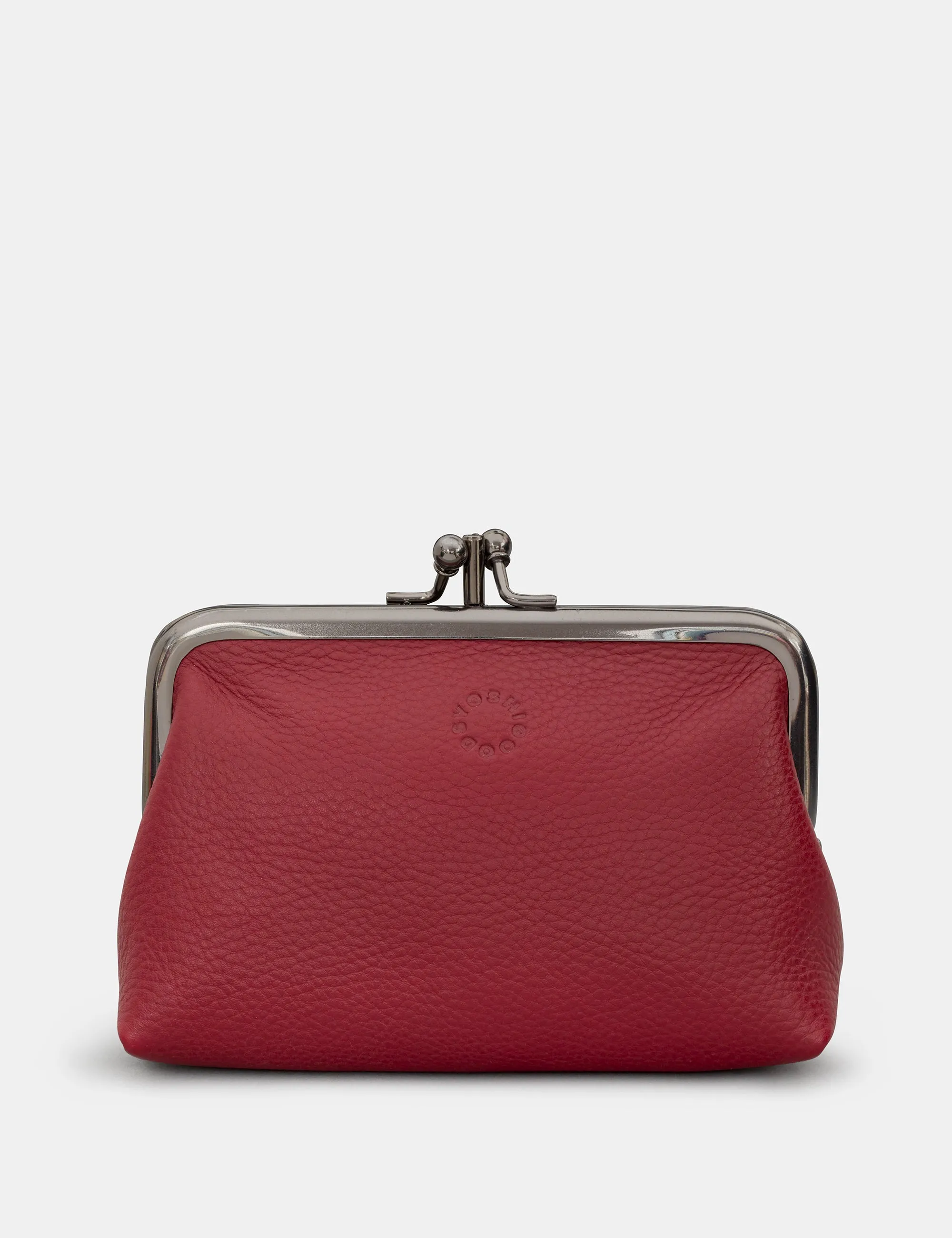 Cherry Red Aubrey Triple Frame Purse