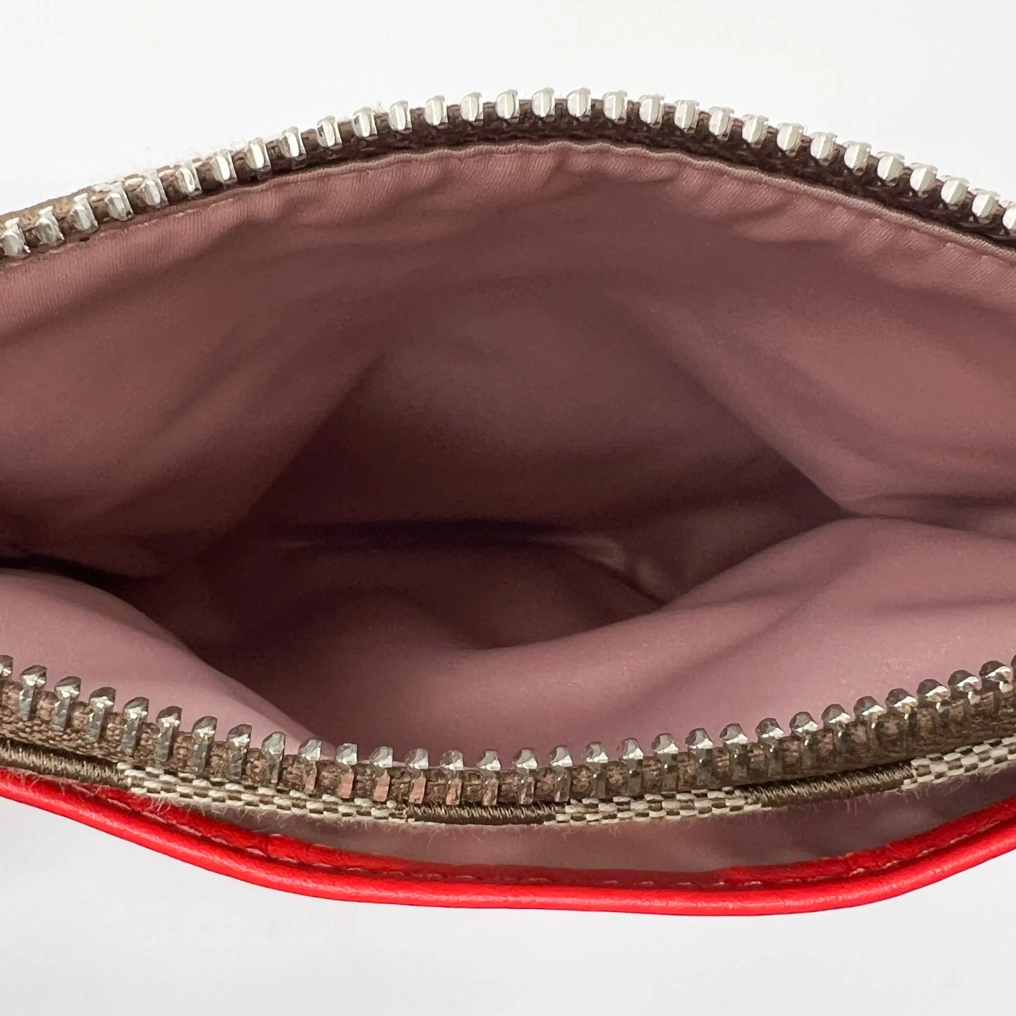 Coach Red Leather & Canvas Legacy Swingpack Crossbody Bag