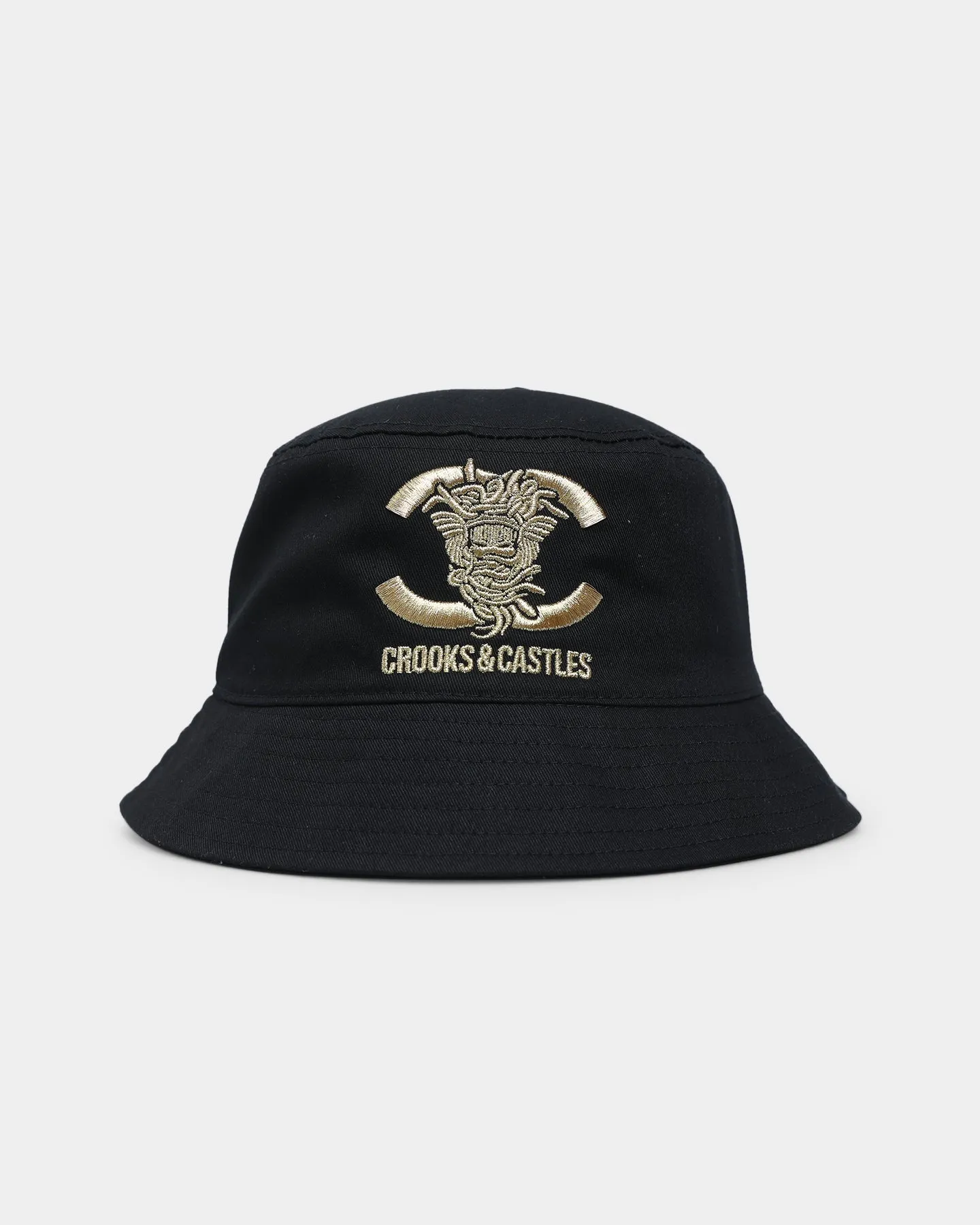 Crooks & Castles CC Medusa Lux Bucket Hat Black/Gold