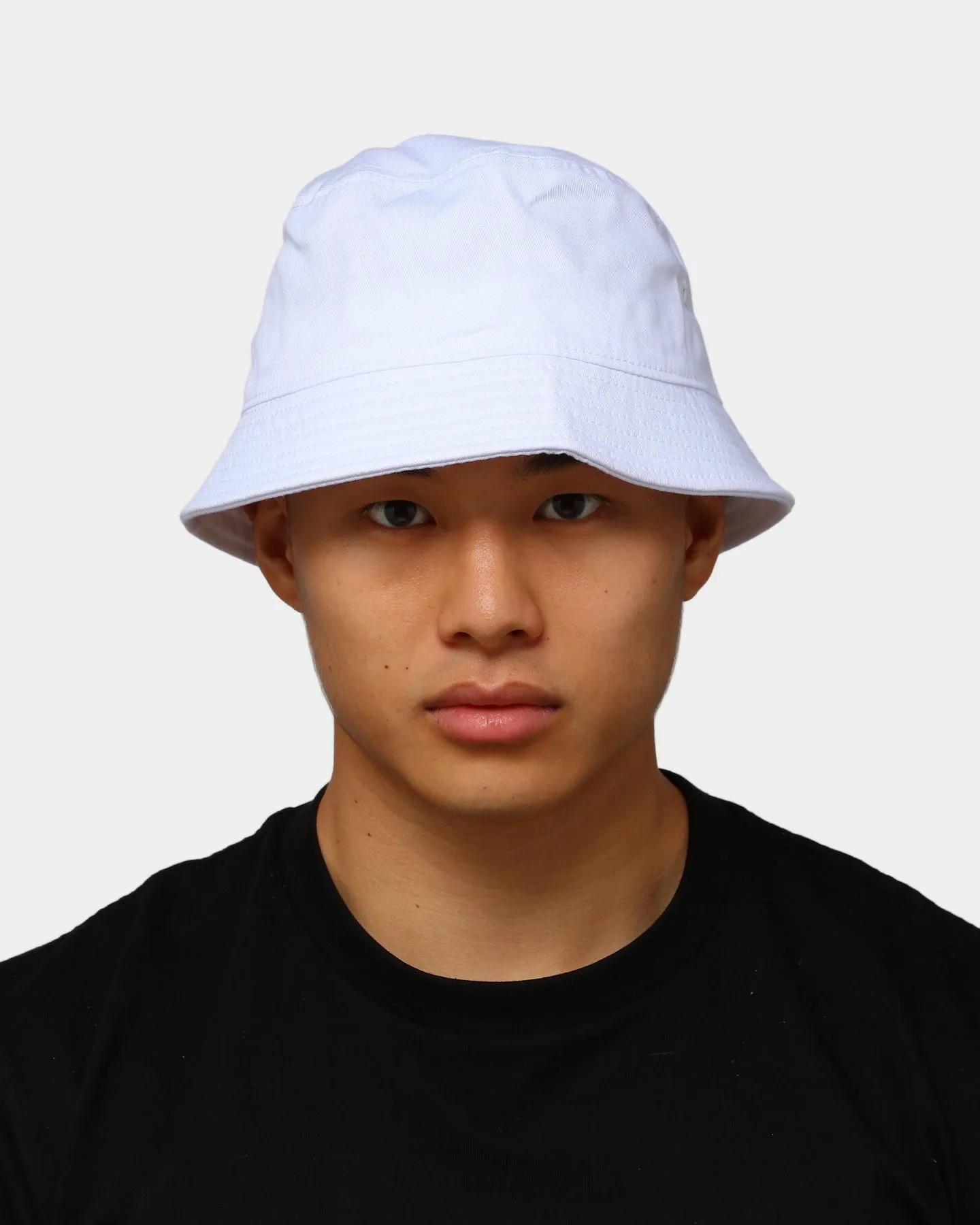 EN ES Plain Bucket Hat Black White