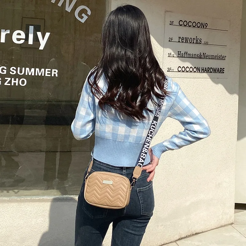 Fashion Solid Color Crossbody Bags