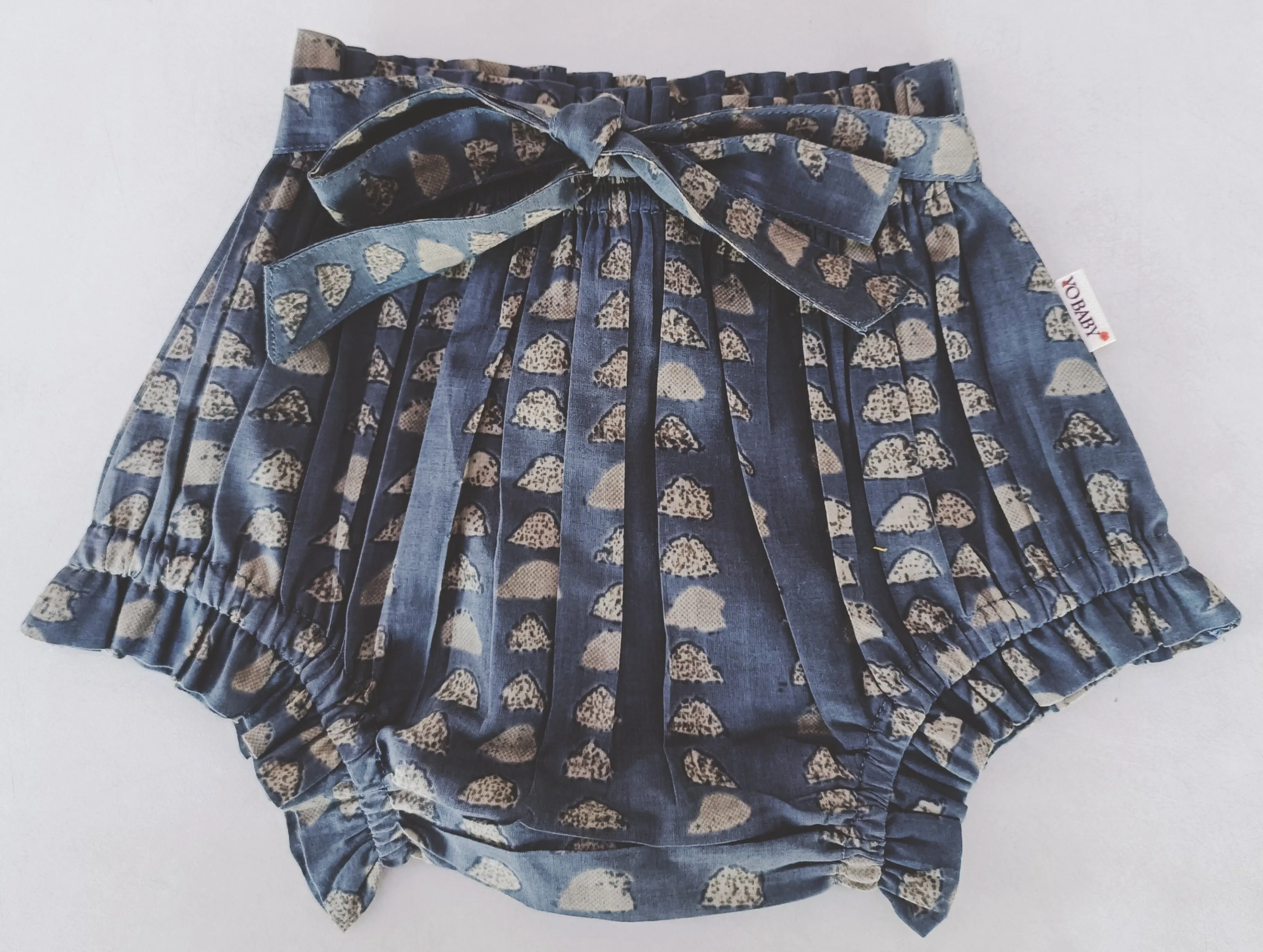 Grey Shorts-Style Diaper Cover
