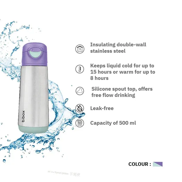 Insulated Spout Bottle 500ml   Lunch box Purple