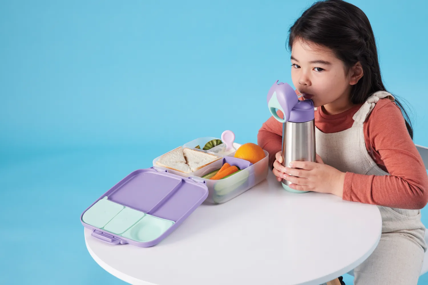 Insulated Spout Bottle 500ml   Lunch box Purple