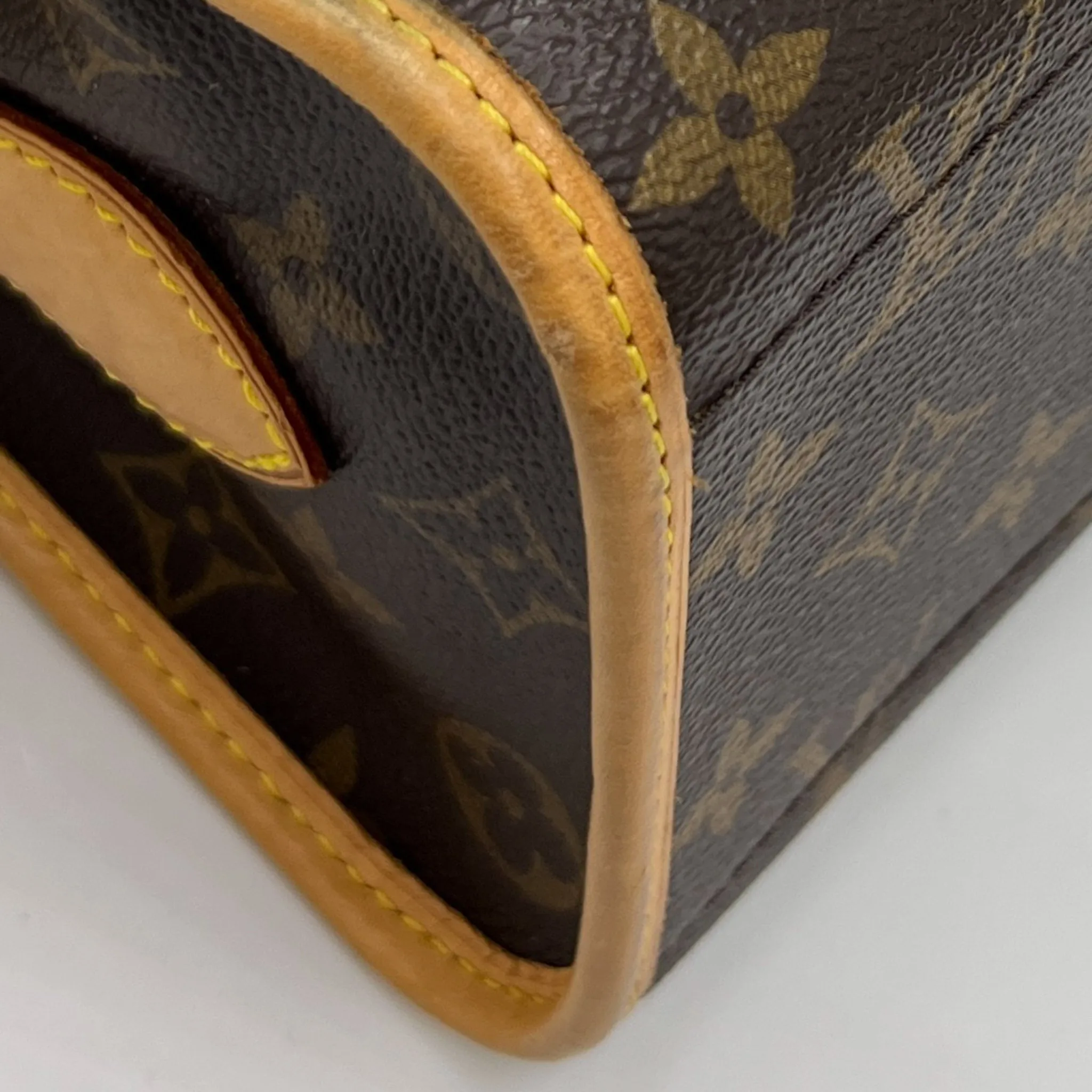 Louis Vuitton Vintage Popincourt Monogram Coated Canvas & Leather Crossbody Bag