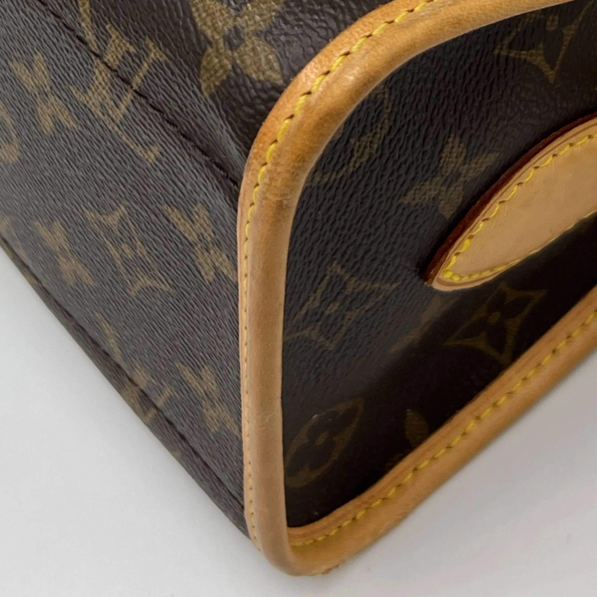 Louis Vuitton Vintage Popincourt Monogram Coated Canvas & Leather Crossbody Bag