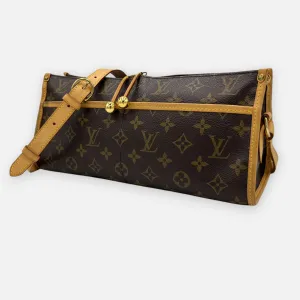 Louis Vuitton Vintage Popincourt Monogram Coated Canvas & Leather Crossbody Bag