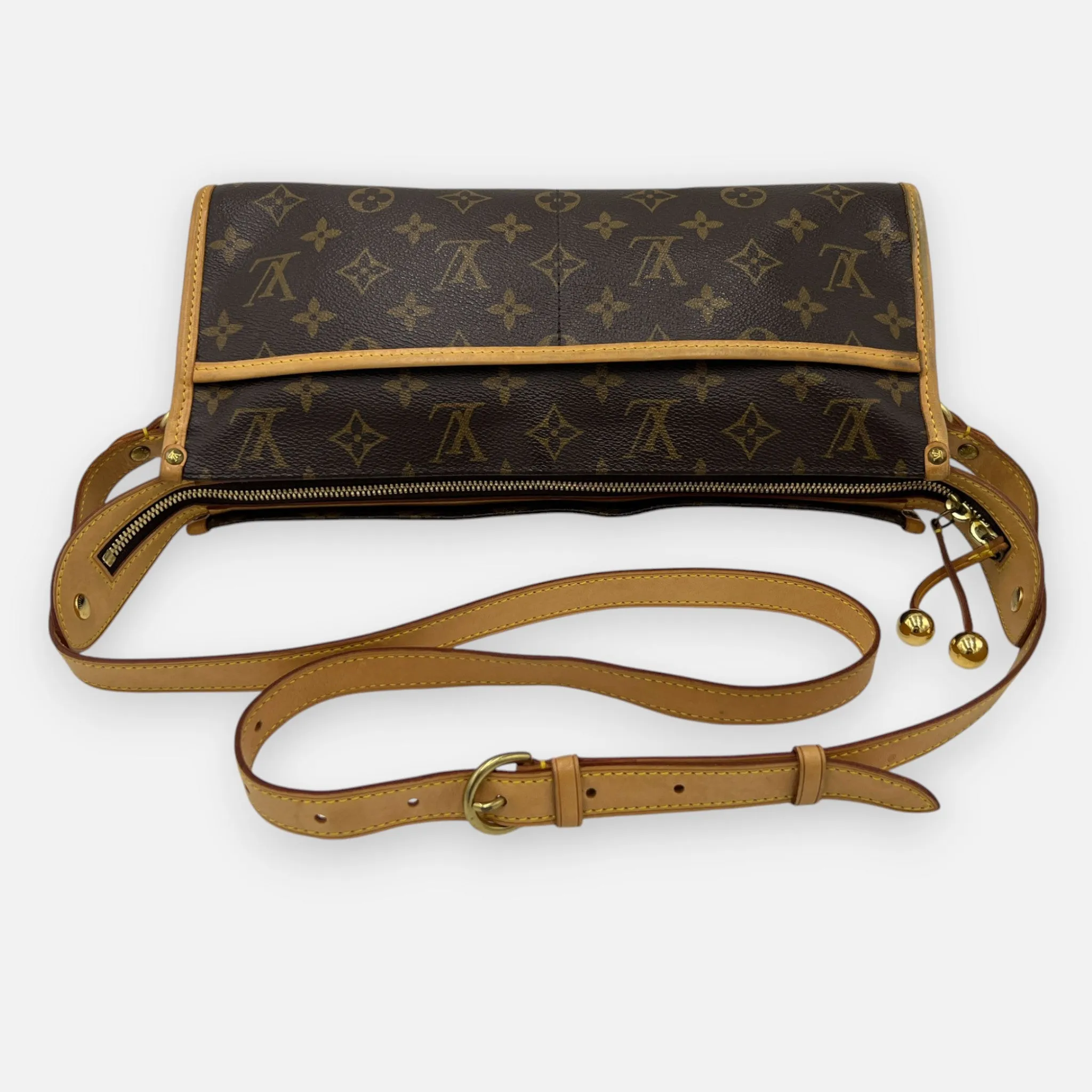 Louis Vuitton Vintage Popincourt Monogram Coated Canvas & Leather Crossbody Bag
