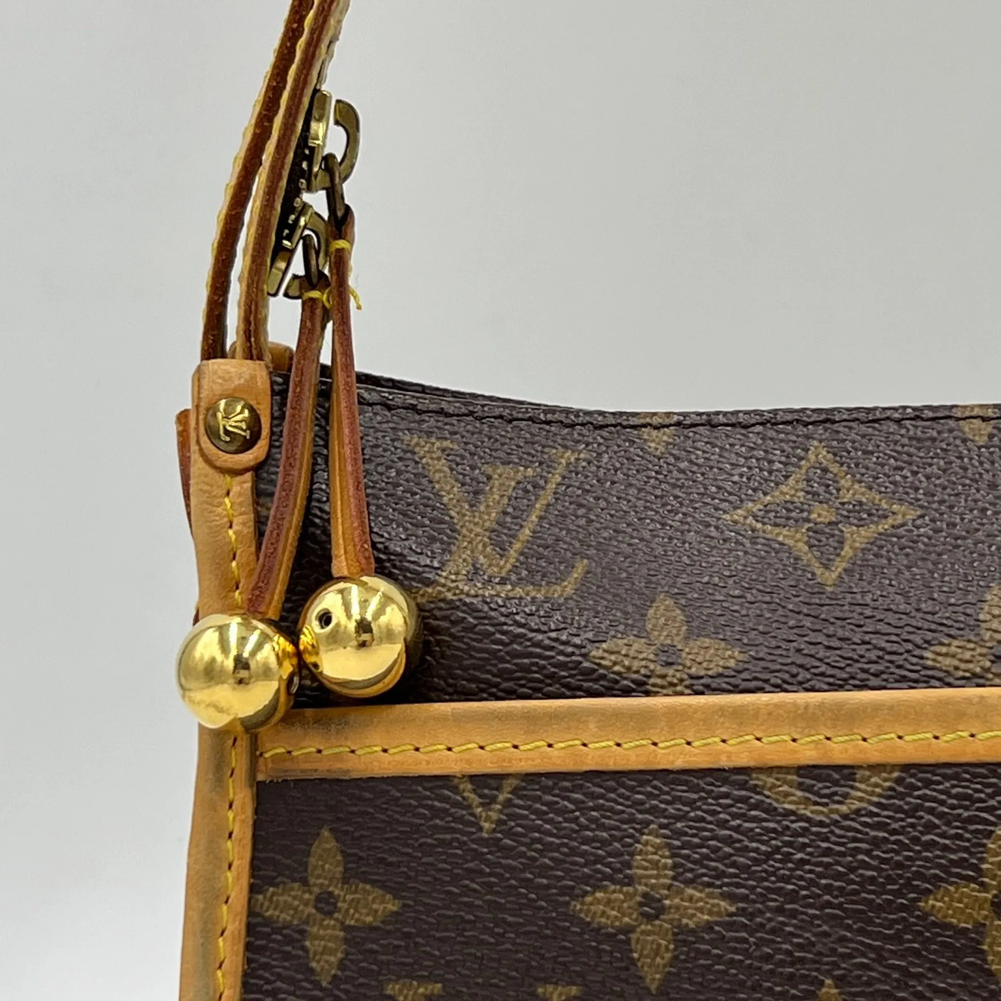 Louis Vuitton Vintage Popincourt Monogram Coated Canvas & Leather Crossbody Bag