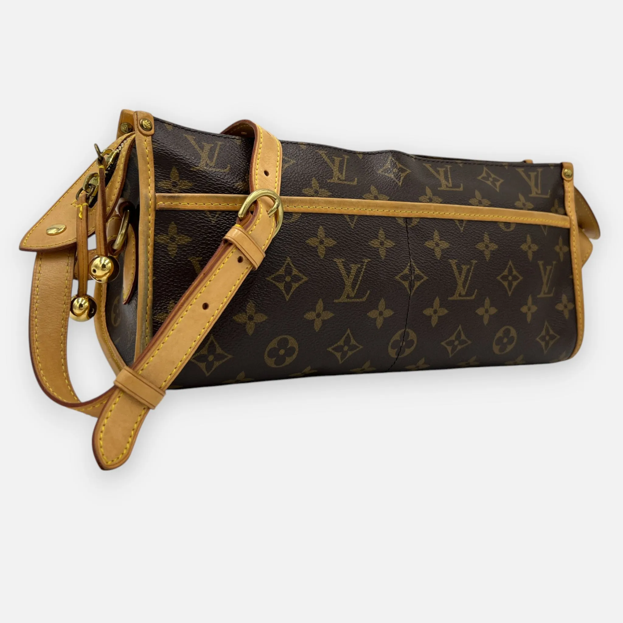 Louis Vuitton Vintage Popincourt Monogram Coated Canvas & Leather Crossbody Bag