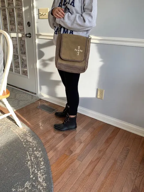 Love Hope Faith Family Sustainable Purse Small Messenger Crossbody Bag
