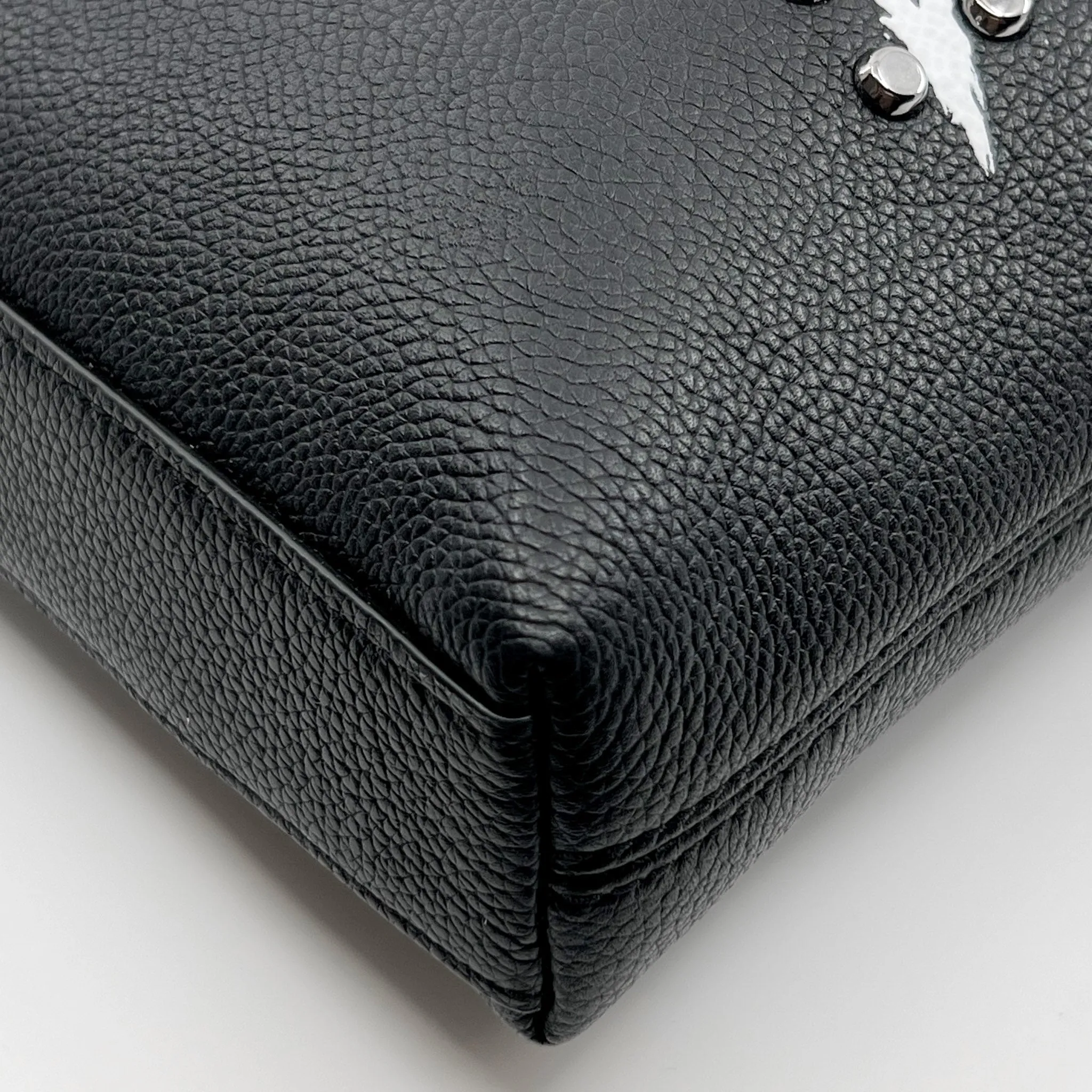 Michael Kors Black Faux Leather Logo Crossbody Bag