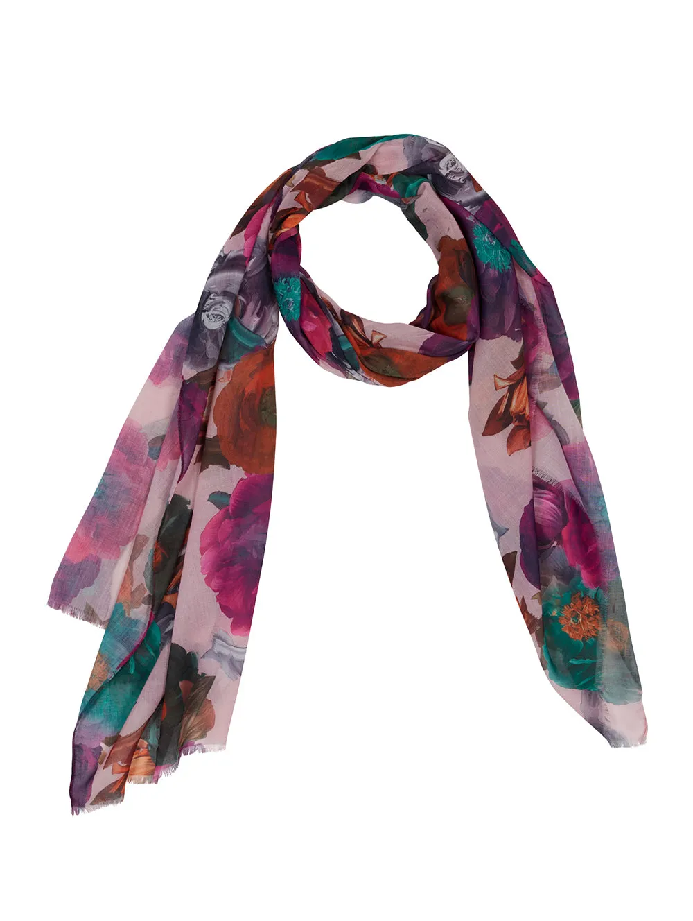 Painterly Blooms Scarf
