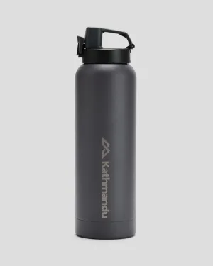 Sip Mouth Insulated Drink Bottle - 1L - Black Stingray