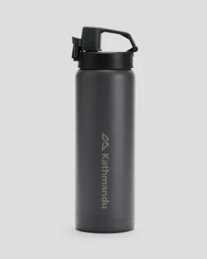 Sip Mouth Insulated Drink Bottle - 600 ml - Black Stingray