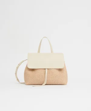 Soft Lady Bag - Natural Raffia/Avorio