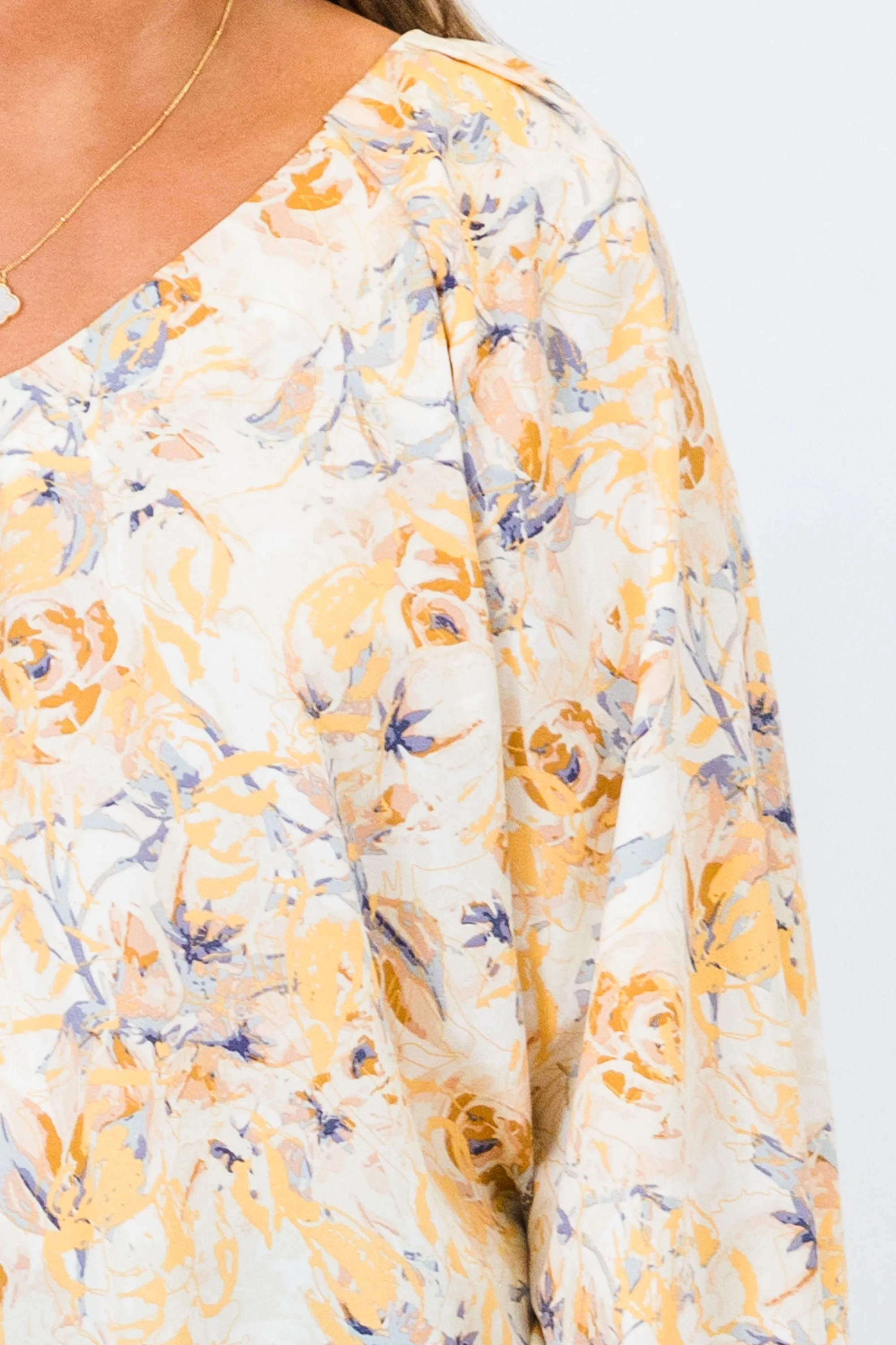 Splashes Of Color Blouse, Yellow