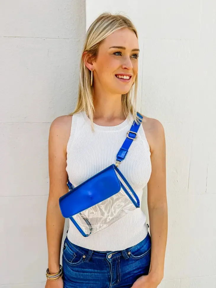 Tatum Clear Metallic Bag