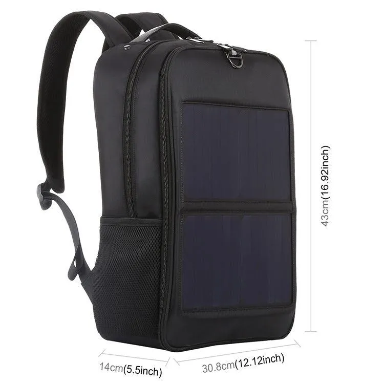 Travel Outdoor Waterproof Nylon Solar Charging Backpack