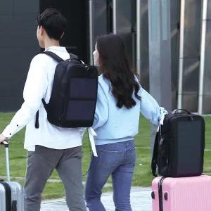 Travel Outdoor Waterproof Nylon Solar Charging Backpack