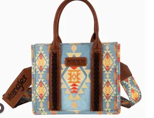 Wrangler Southwestern Small Canvas Tote - Brown